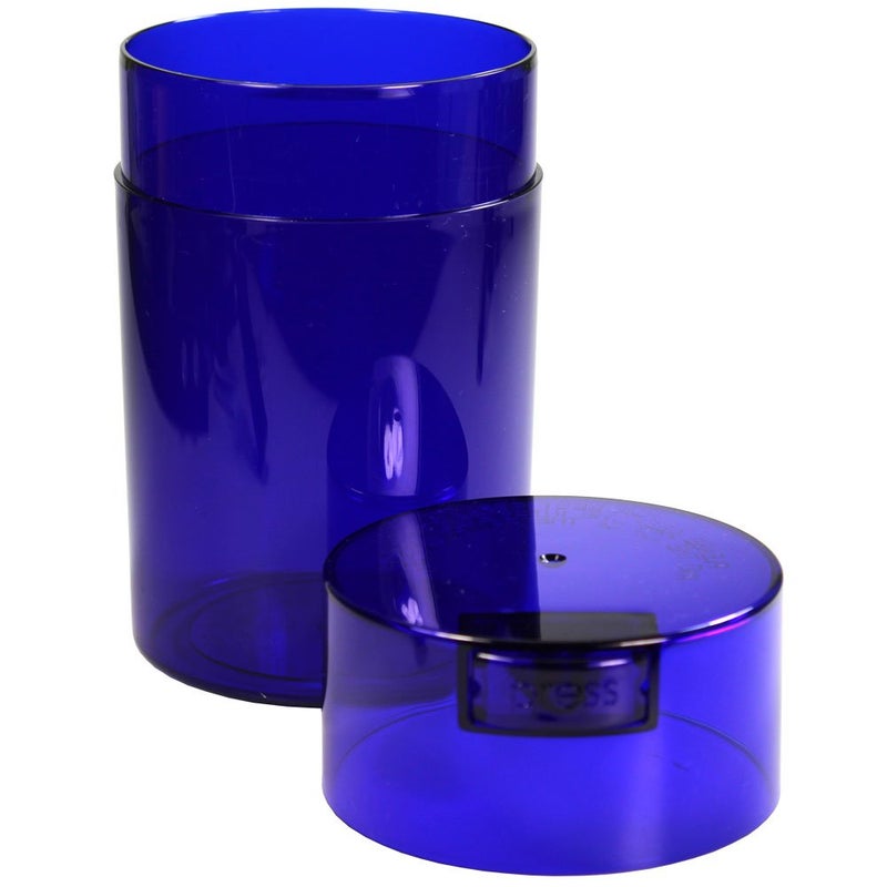 TIGHTPAC Tightvac 1 oz to 6 ounce - Patented Airtight Container | Multi-use Vacuum Container Works as Smell Proof Containers for Herbs and Dry Goods. Blue Tint - Image 2